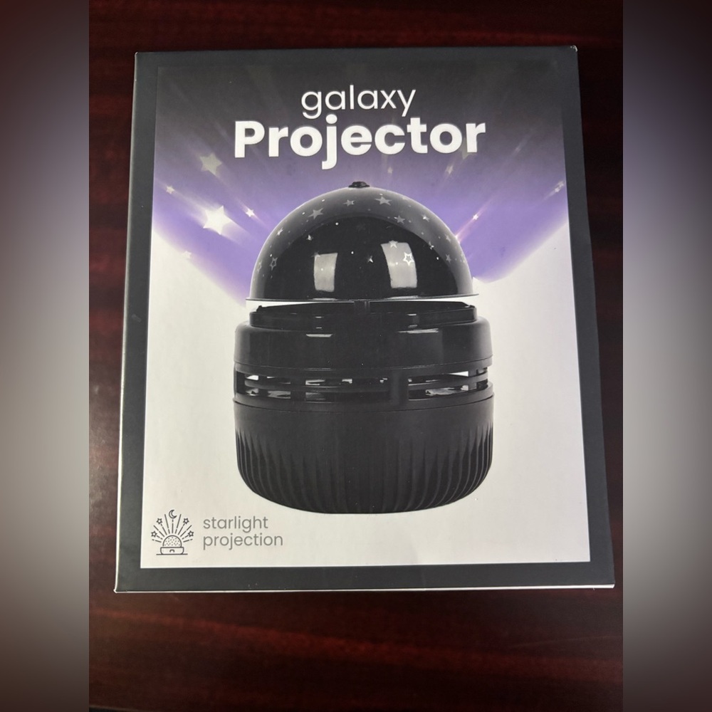 Black Galaxy Projector Light Projector Star Projection Mini Stage Vibe Light.